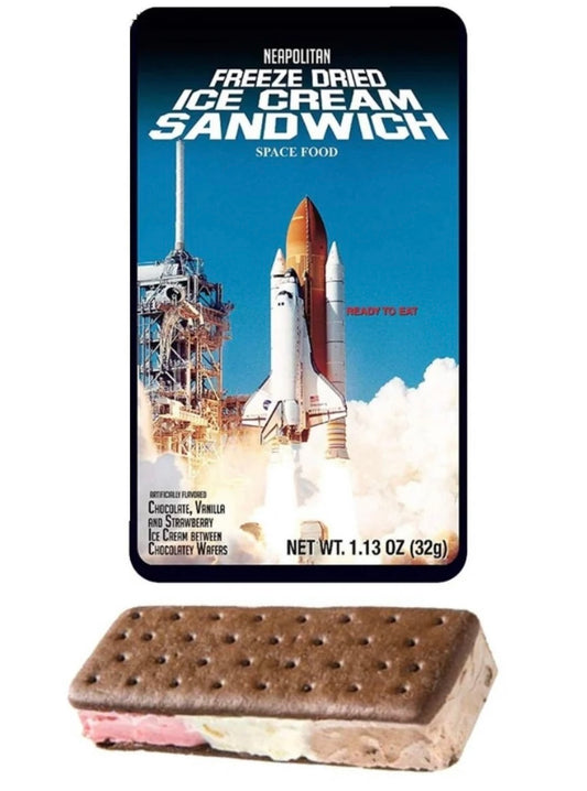 Astronaut ice cream sandwich (Neapolitan)